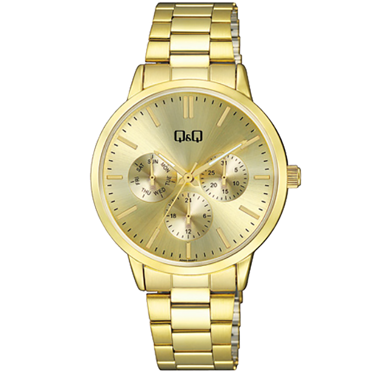 Reloj Q&Q Hombre Dorado QA38J010Y