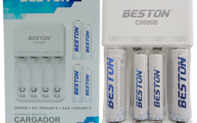 BST-C8006B-2-CARGADOR BESTON 4 BATERIAS 2XAA Y 2XAAA