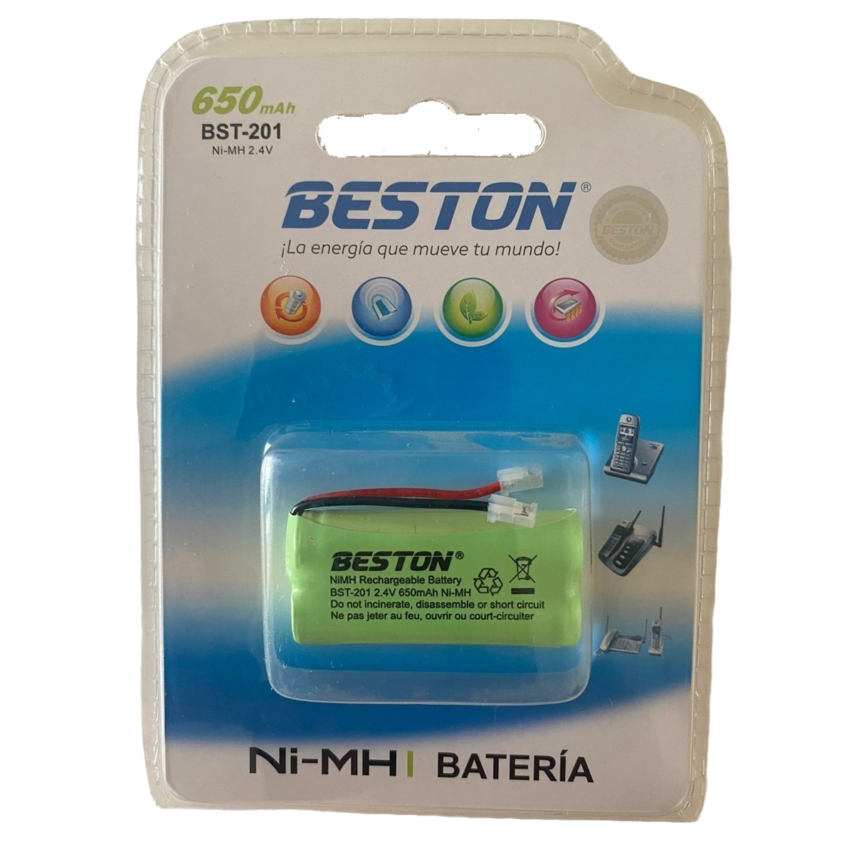 BST-201-BATERIA BESTON PARA TLEFONO Ni-MH