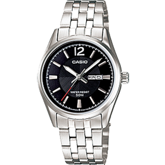 LTP-1335D-RELOJ CASIO P/M ACERO CALENDARIO DAMA-1AVDF