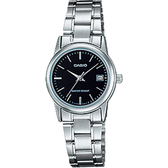 LTP-V002D-RELOJ CASIO P/M ACERO CALENDARIO DAMA-1AUDF