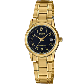 LTP-V002G-RELOJ CASIO P/M ACERO DORADO CALENDARIO-1BUDF
