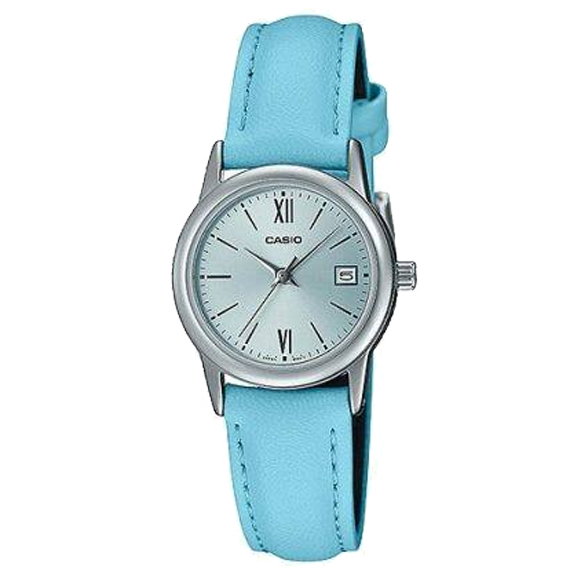 LTP-V002L-RELOJ CASIO P/CUERO CALENDARIO-2B3UD