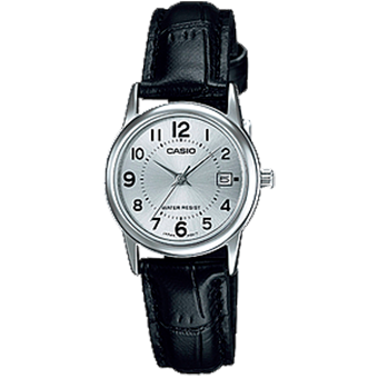 LTP-V002L-RELOJ CASIO P/CUERO CALENDARIO-7BUDF