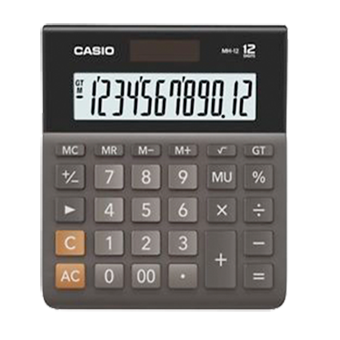 MH-12-CALCULADORA CASIO DE 12 DIGITOS-BK