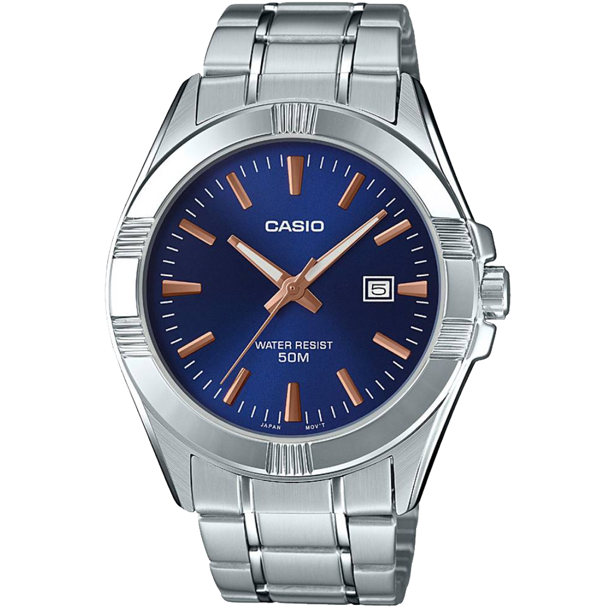 MTP-1308D-RELOJ CASIO P/M ACERO CALENDARIO-2AVDF