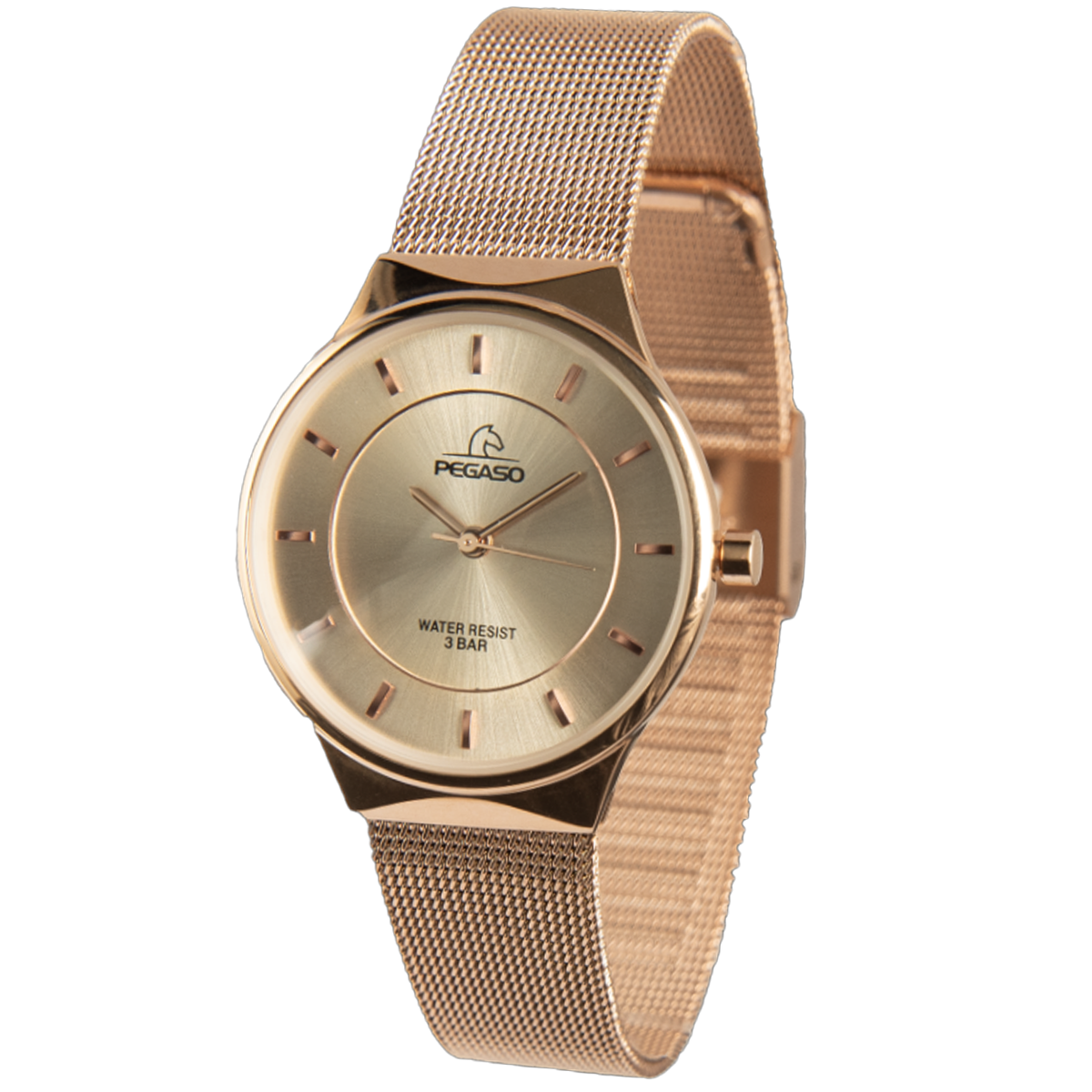 P6483RG-RELOJ PEGASO FASHION MALLA ORO ROSA-171701A