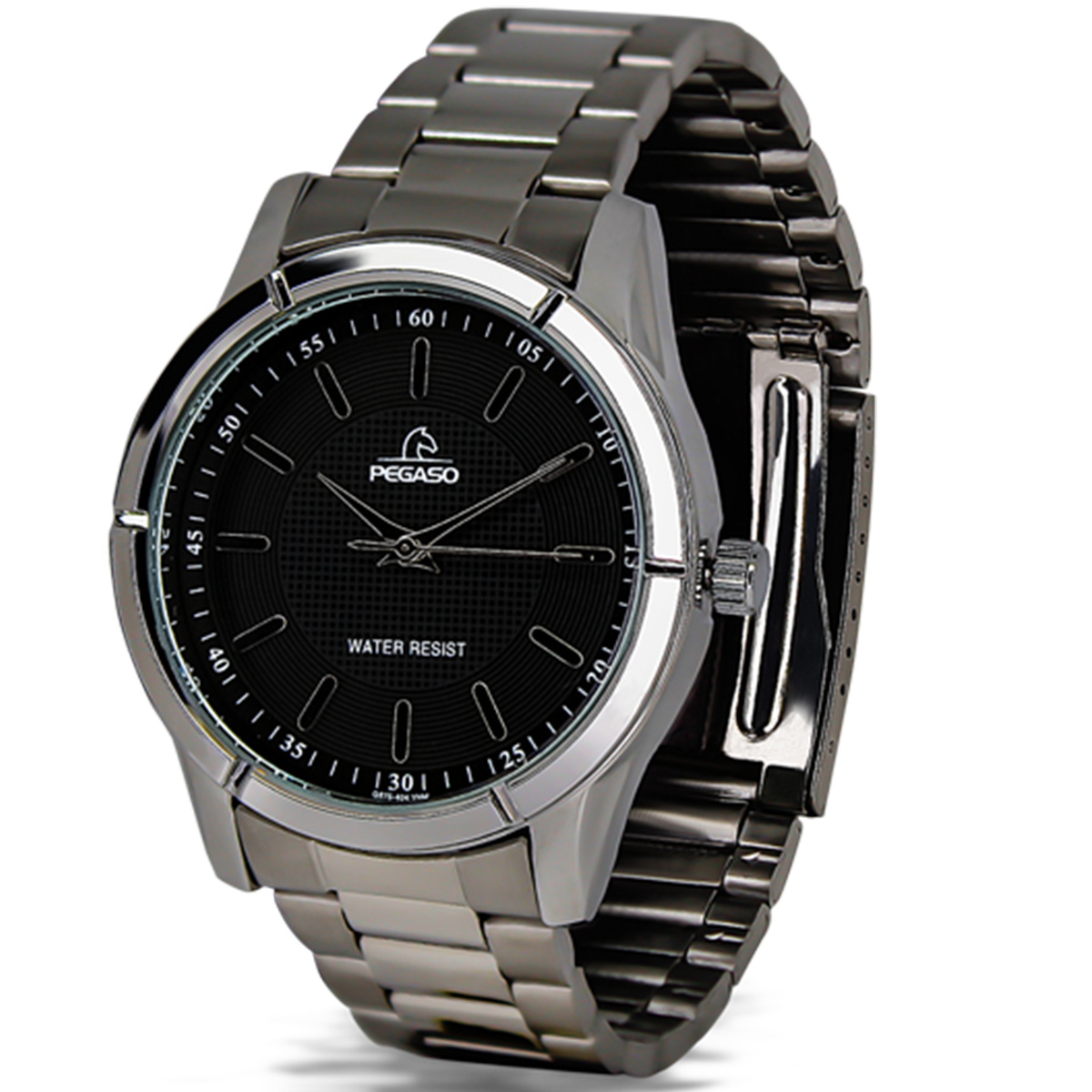 P6491S-RELOJ PEGASO METALICO PLATEADO-070101A