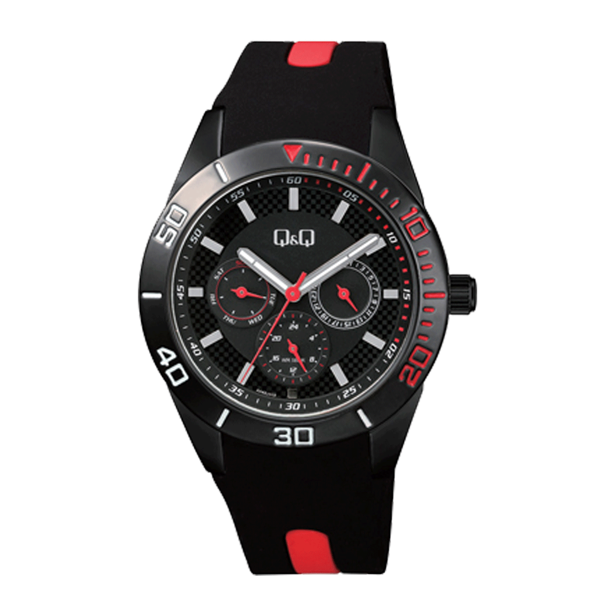 AA42J-RELOJ Q&Q P/PLASTICO 3 ESFERAS-502Y