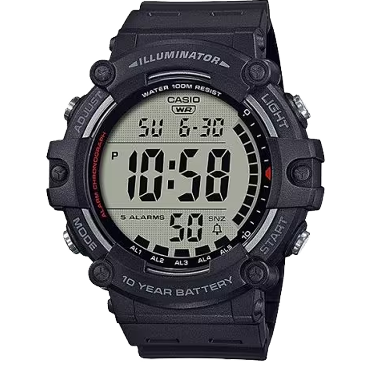 AE-1500WH-RELOJ CASIO ILLUMINATOR 100M.-1AVDF