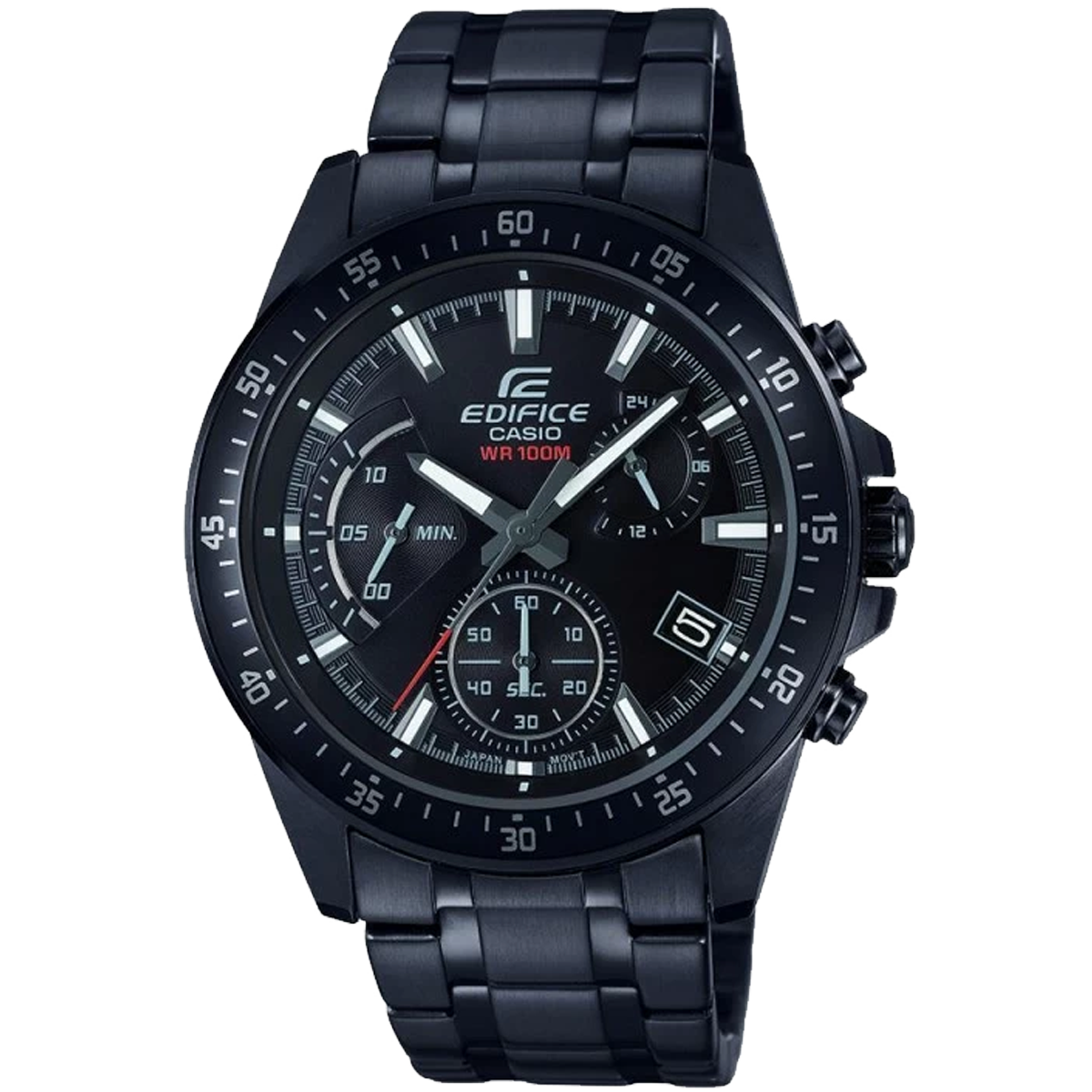 EFV-540DC-RELOJ CASIO EDIFICE ACERO PAVONADO 100% CRONOGRAFO-1AVUDF