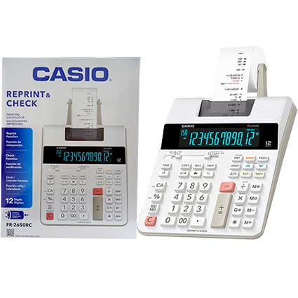 FR-2650RC-CALCULADORA CASIO DE ROLLO
