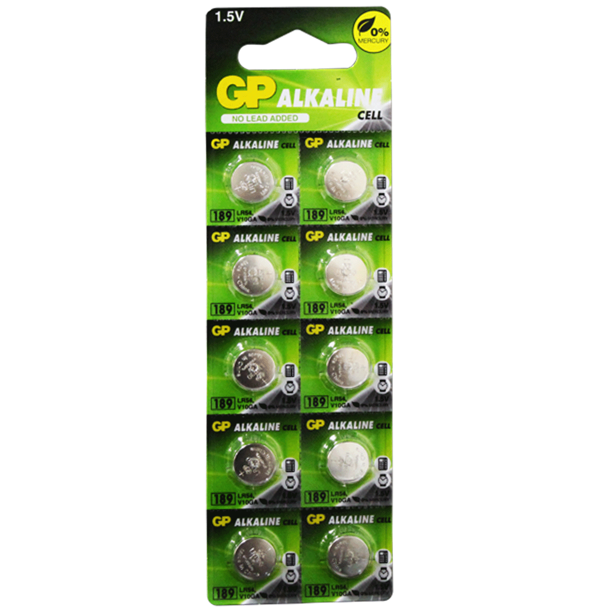 GP189-C10-BATERIA GP ALCALINA 189 (LR1130) BL X10