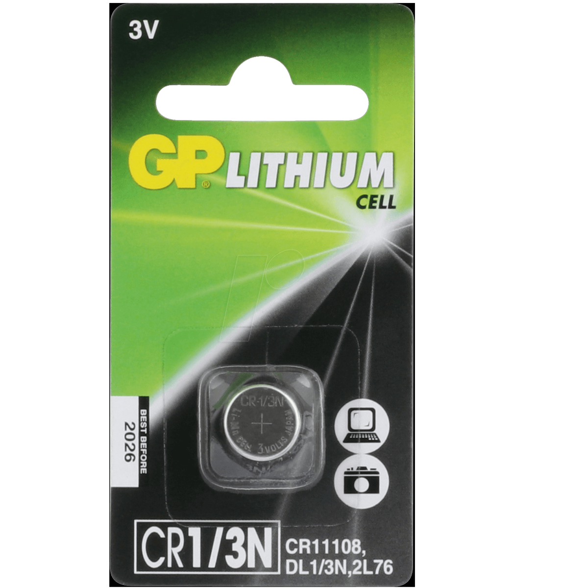 GPCR1-3N-7C1-BATERIA GP LITHIUM 3 V 1/3N BL X 1