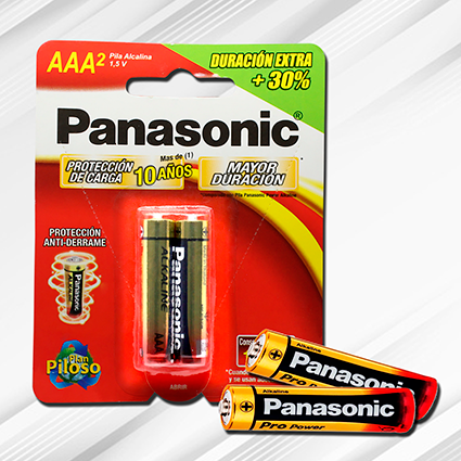 LR03XALC-2B-BATERIA PANASONIC AAA ALCALINA BL X 2
