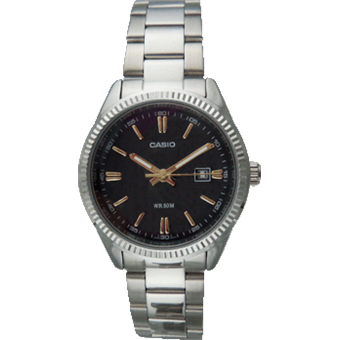 LTP-1302D-RELOJ CASIO P/M ACERO CALENDARIO DAMA-1A2VD