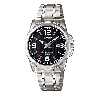LTP-1314D-RELOJ CASIO P/M ACERO CALEND. 50M DAMA-1AVDF