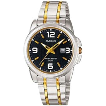 LTP-1314SG-RELOJ CASIO P/M ACERO CALENDARIO-1AVD