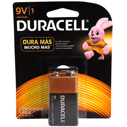 MN1604B1-BATERIA DURACEL ALCALINA 9V BL X 1