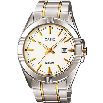 MTP-1308SG-RELOJ CASIO P/M BICOLOR CALENDARIO-7AVD
