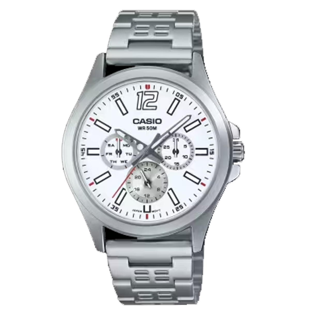 MTP-E350D-7BVDF-RELOJ CASIO P/M ACERO 3 ESFERAS 50M HOM.