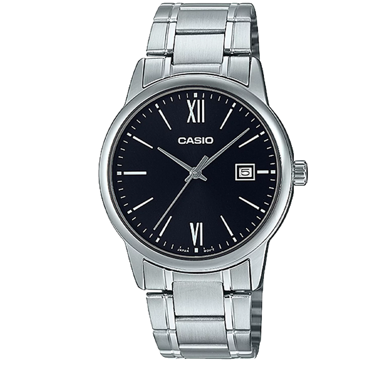 MTP-V002D-RELOJ CASIO P/M ACERO CALENDARIO-1B3UDF