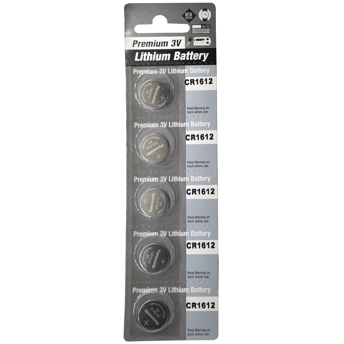 P-CR1612-BATERIA PANASONIC LITHIUM 3 V