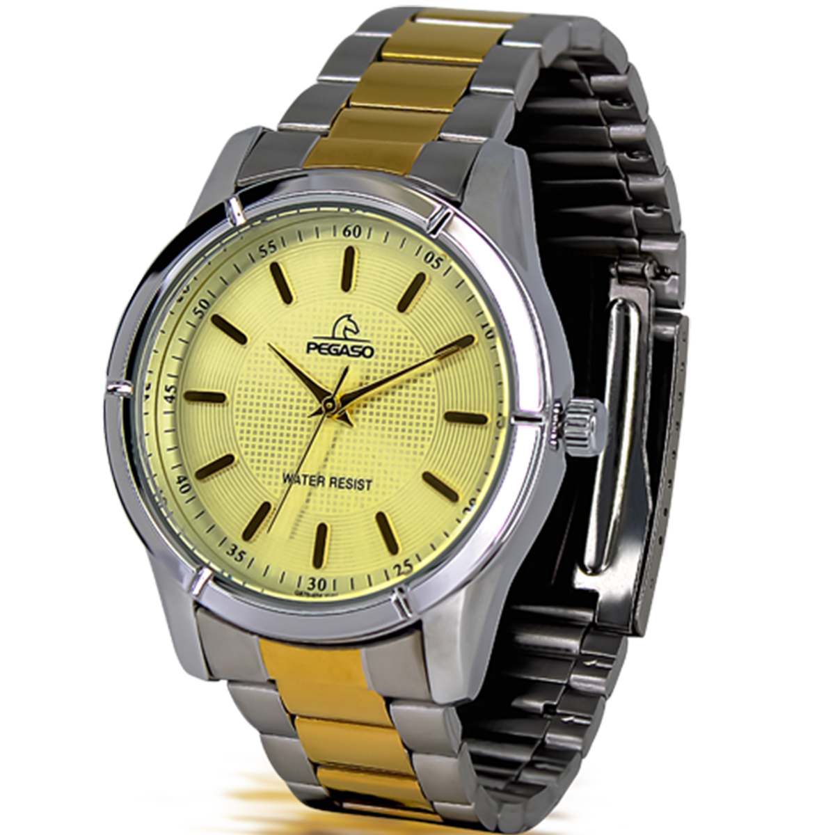 P6491SG-RELOJ PEGASO METALICO BICOLOR-071801A