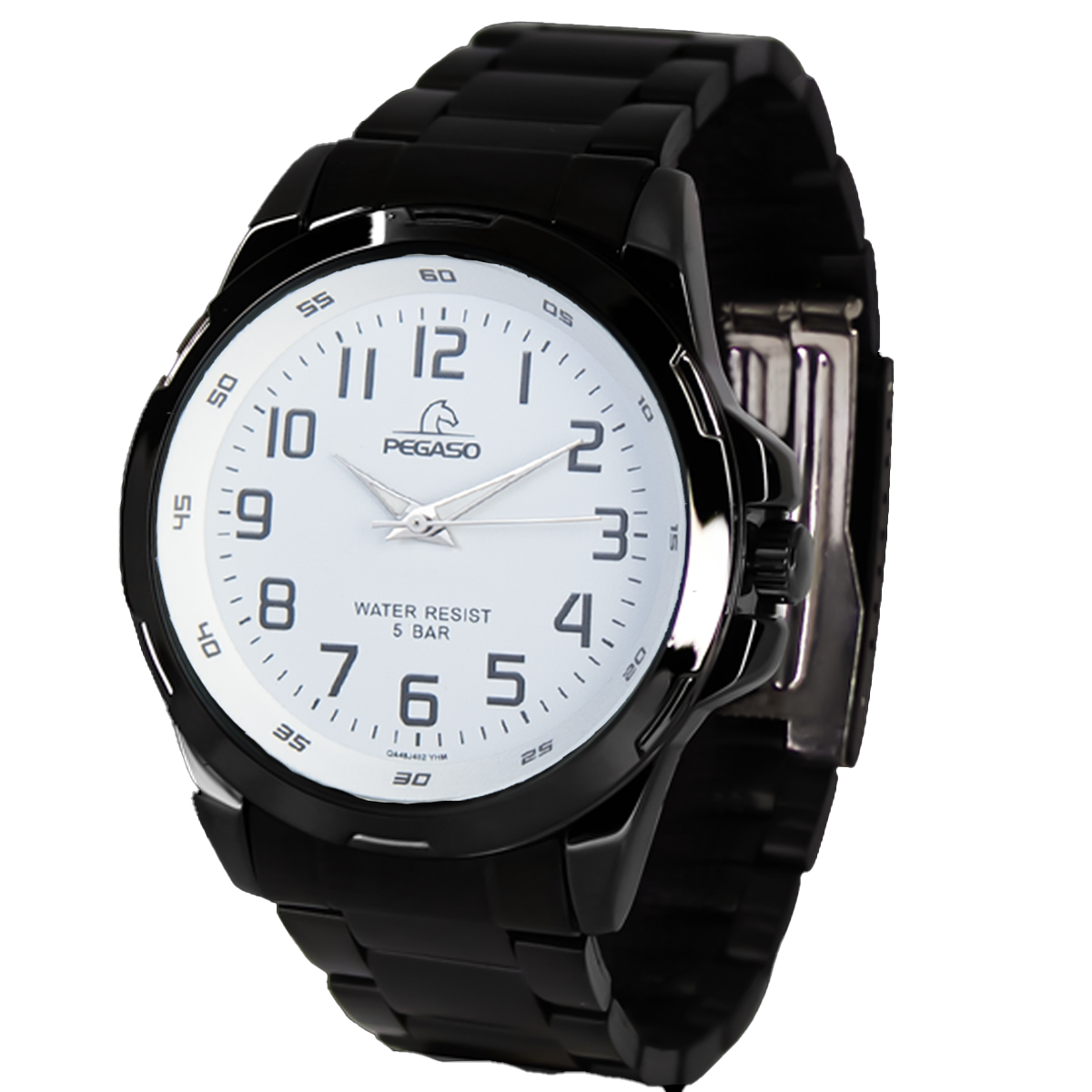 P6510BK-RELOJ PEGASO METALICO PAVONADO-012202A