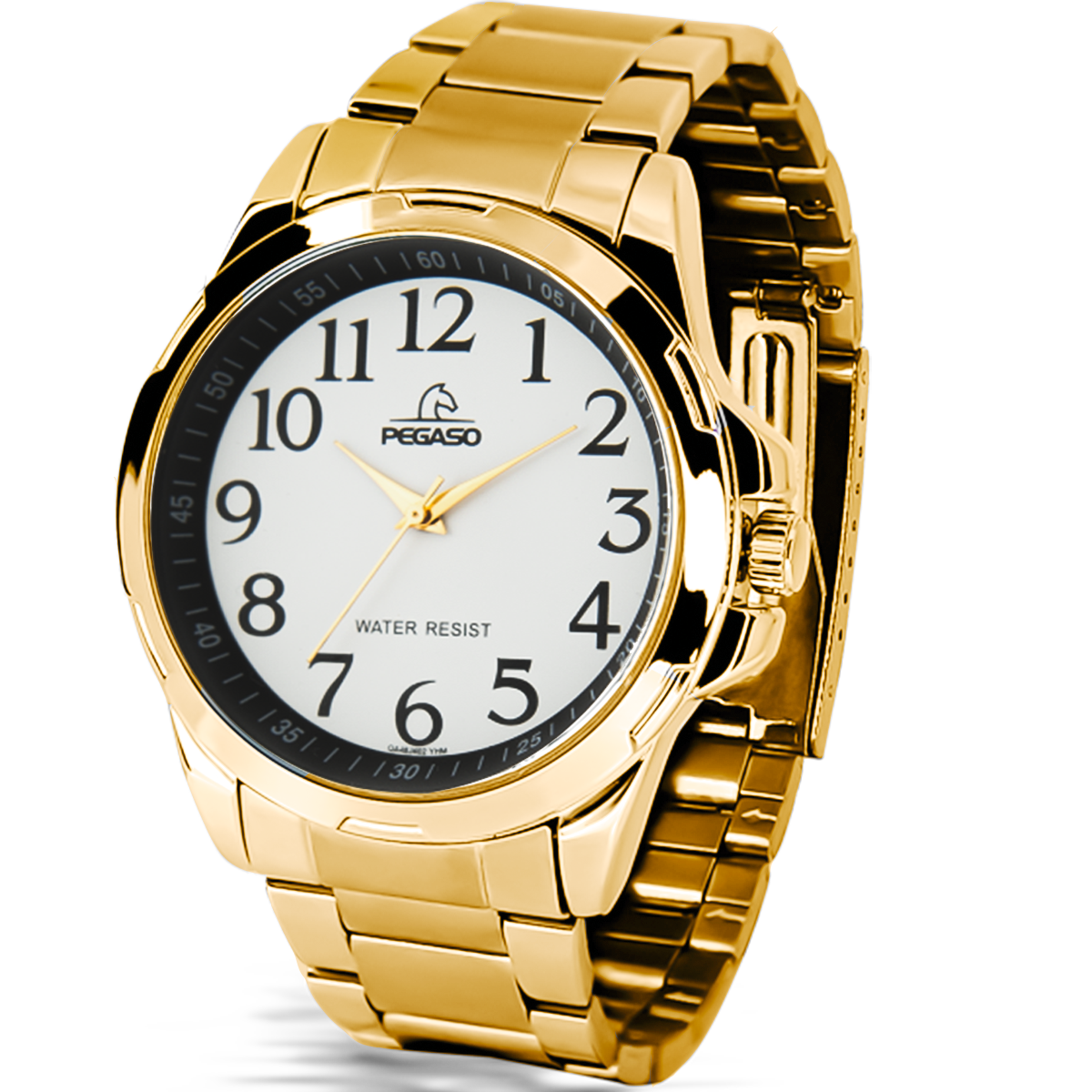 P6510G-RELOJ PEGASO METALICO DORADO-182202A