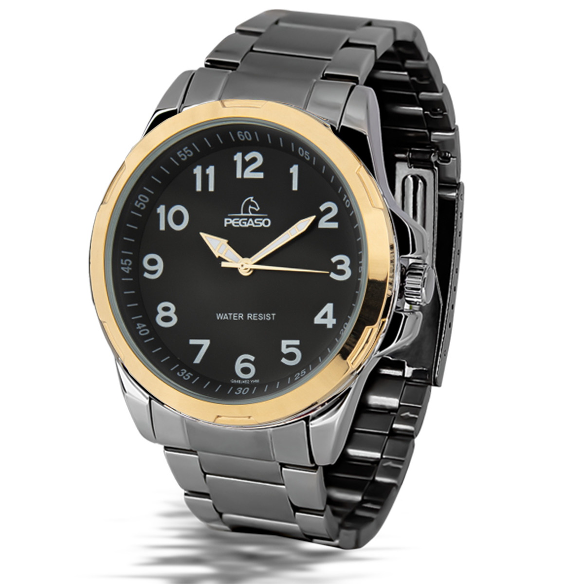 P6510SG-RELOJ PEGASO METALICO BICOLOR-070102A