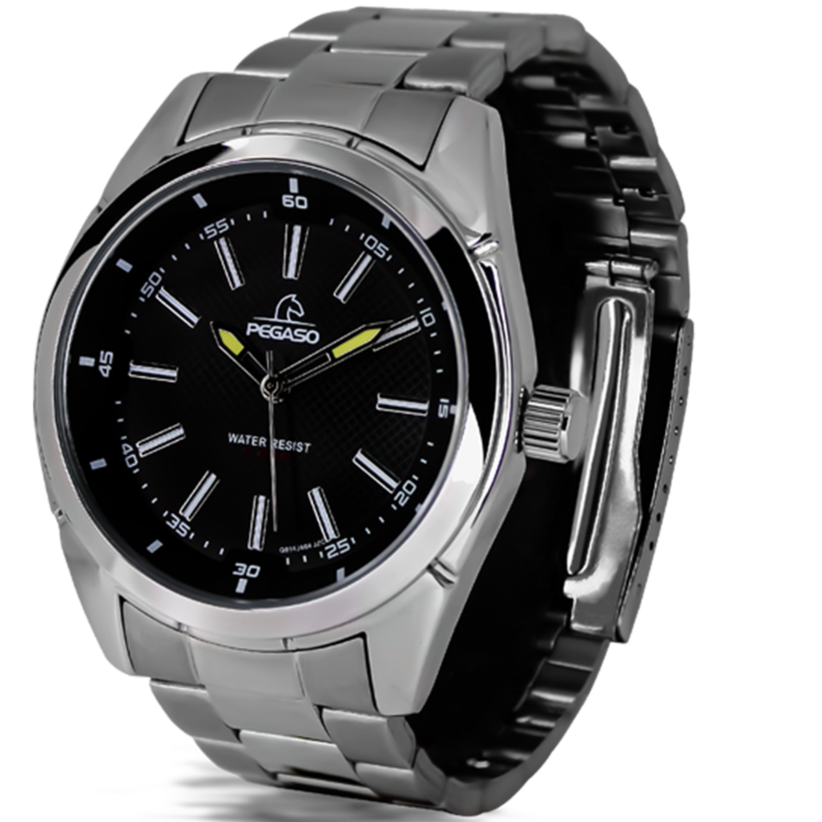 P6513S-RELOJ PEGASO METALICO PLATEADO-070101A