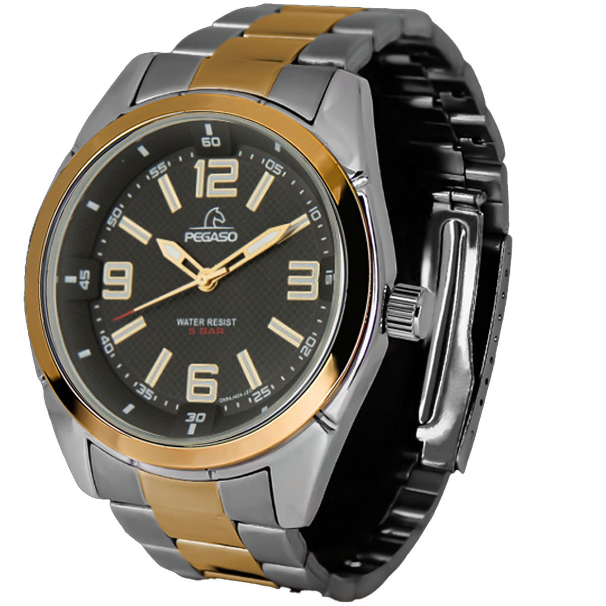 P6513SG-RELOJ PEGASO METALICO BICOLOR-070101A
