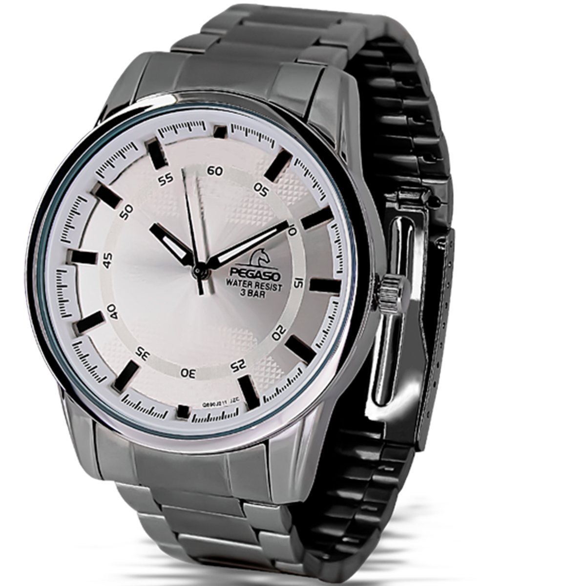 P6517S-RELOJ PEGASO METALICO PLATEADO-072202A