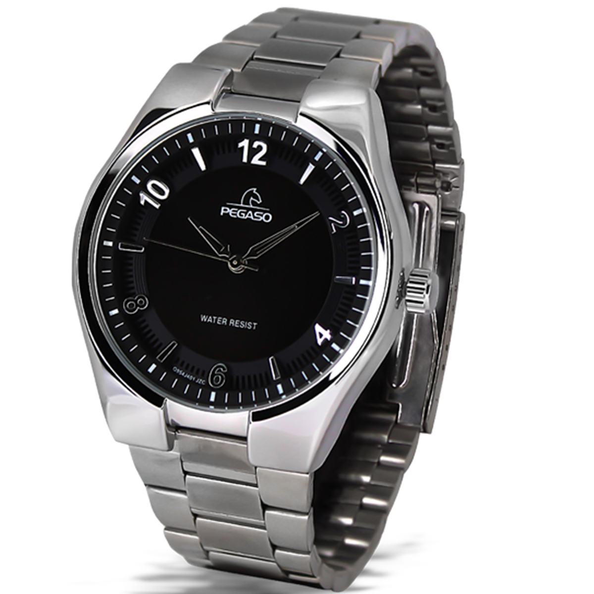 P6584S-RELOJ PEGASO METALICO PLATEADO-070101A