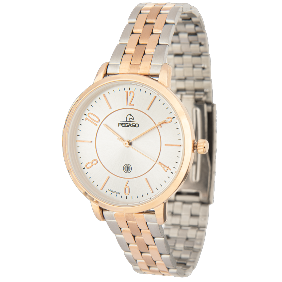 P6596SRG-RELOJ PEGASO BIC. ORO ROSA CALENDARIO D.-07071B