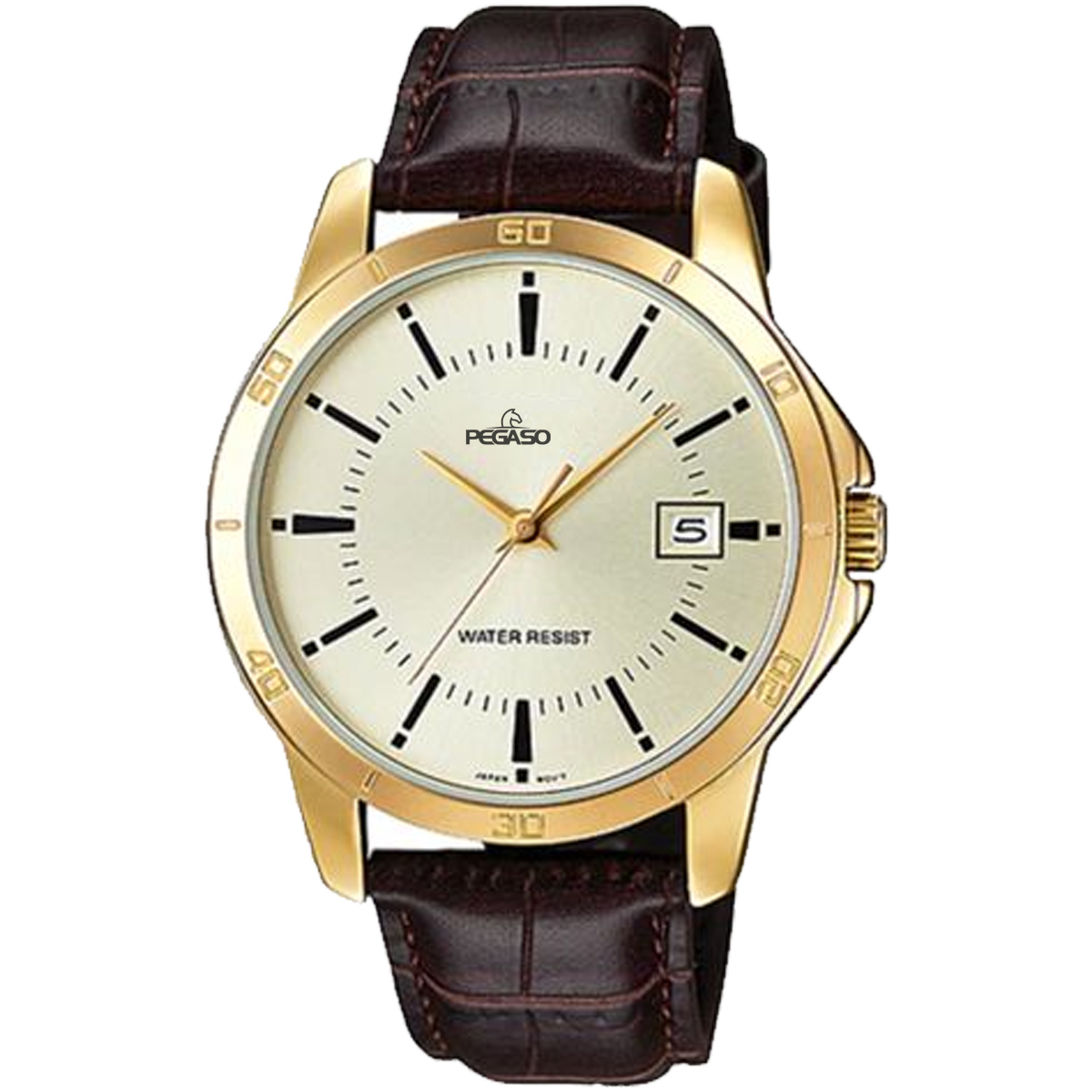 P6691G-RELOJ PEGASO CALENDARIO P/C DORADO HOMBRE-L020701B