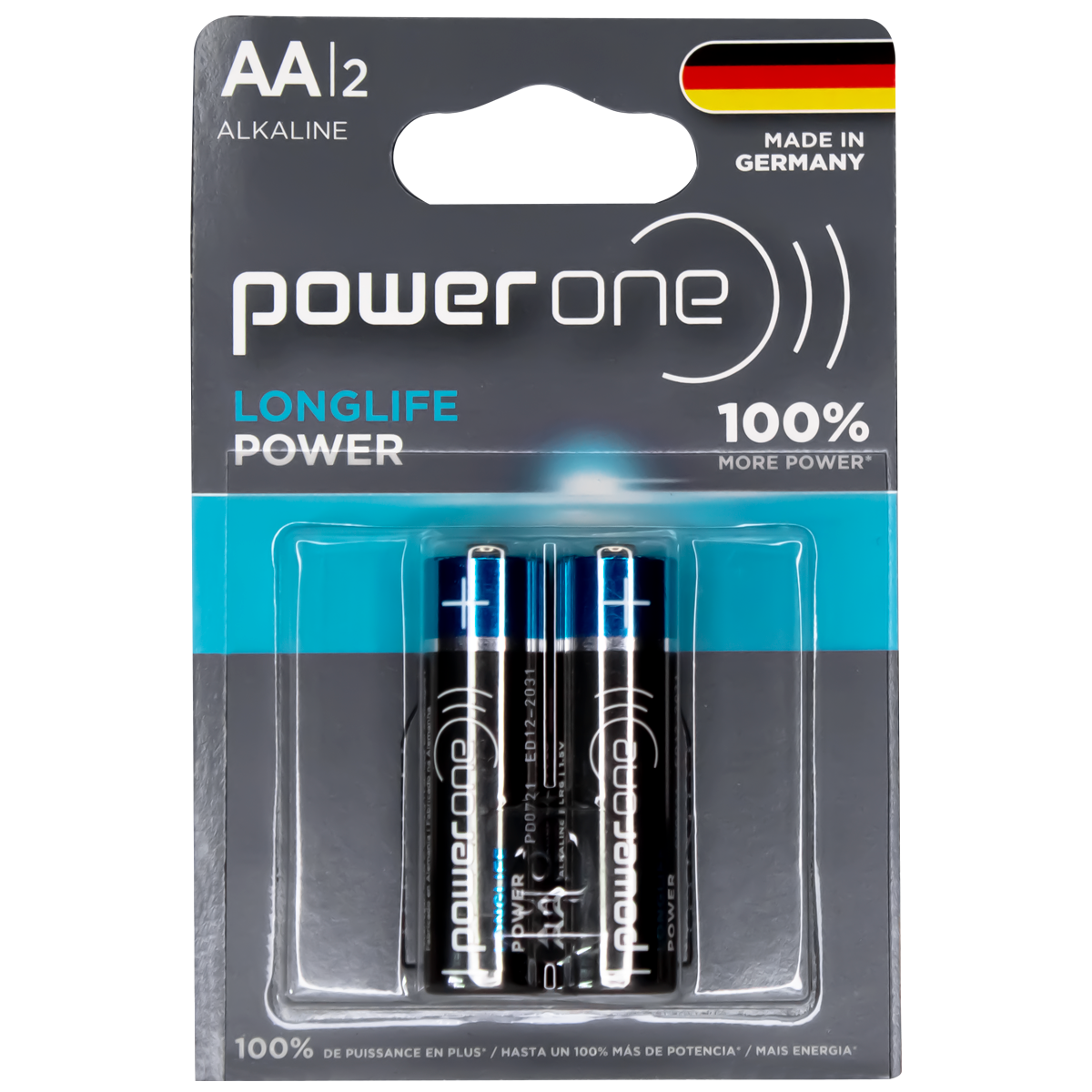 PO-4906-BATERIA POWER ONE AA ALCALINA BL X 2