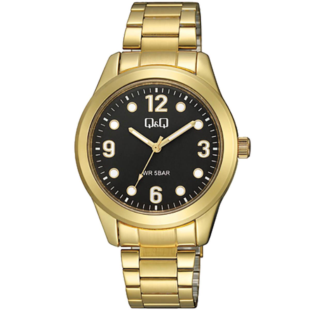Q35B-RELOJ Q&Q P/M ACERO DORADO HOMBRE-003PY