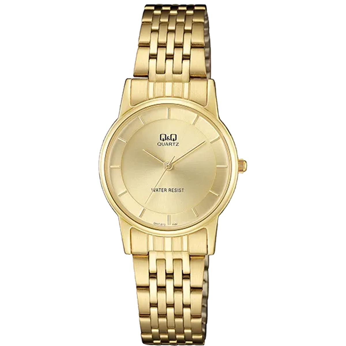 QA57J-RELOJ Q&Q P/M ACERO DORADO-010Y