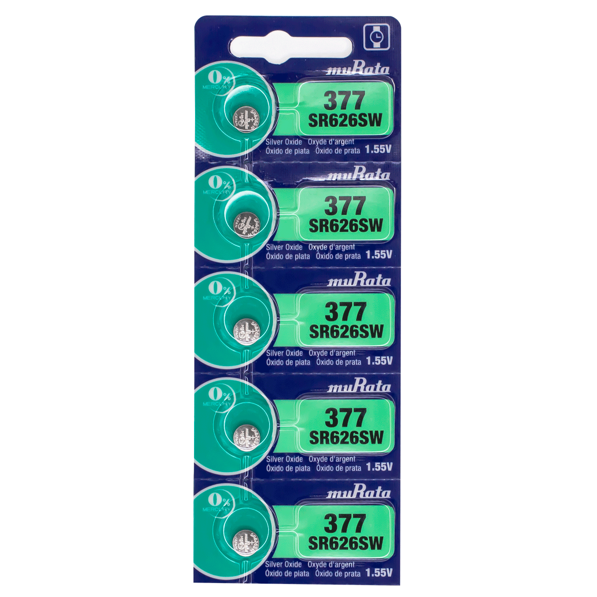 SR626-M-BATERIA MURATA OXIDO DE PLAT. BLX5 (377)