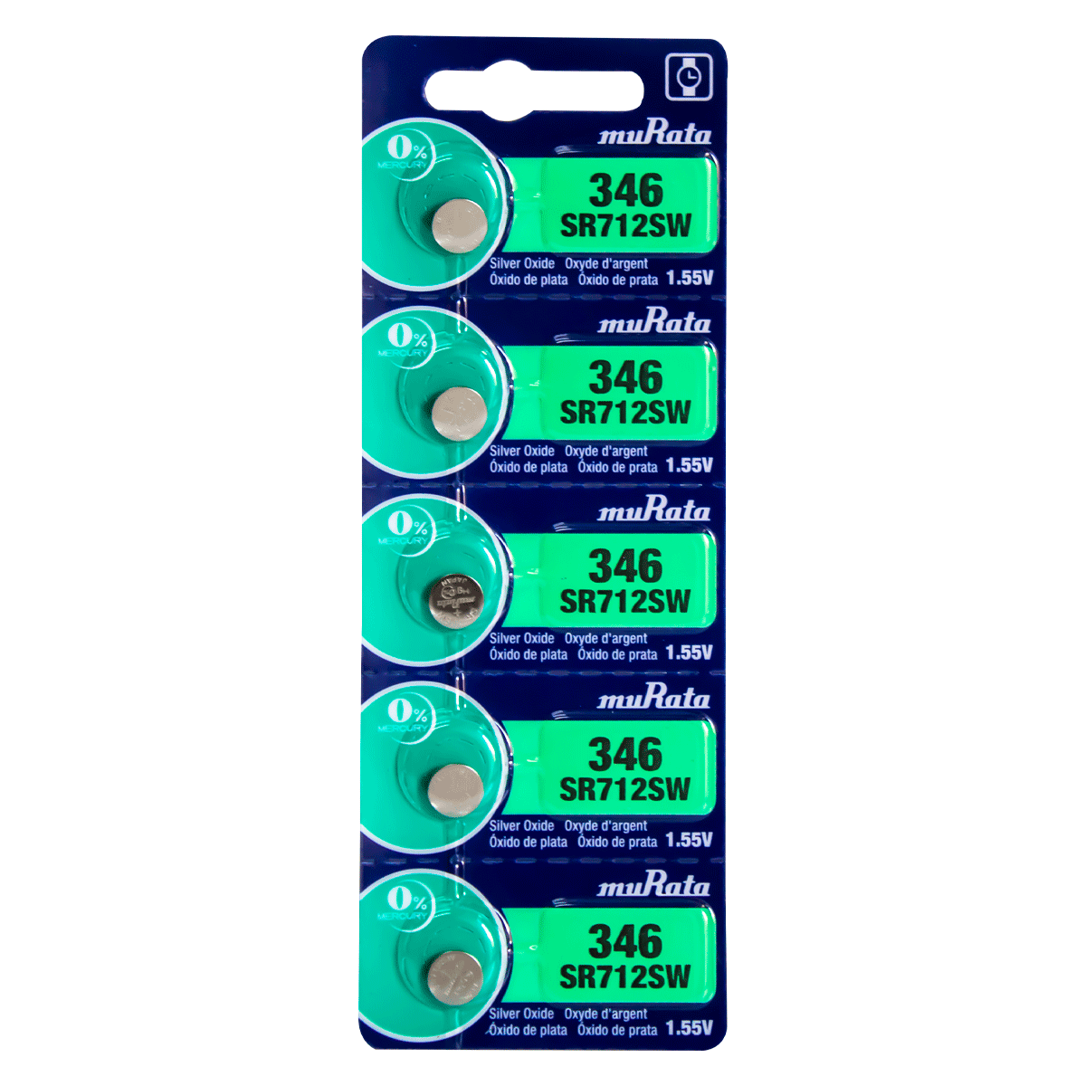 SR712-M-BATERIA MURATA OXIDO DE PLATA 346 BL X 5