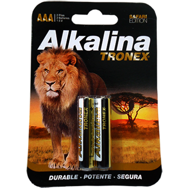 TRAAALR03ALB2-BATERIA TRONEX AAA ALCALINA BLISTER X 2