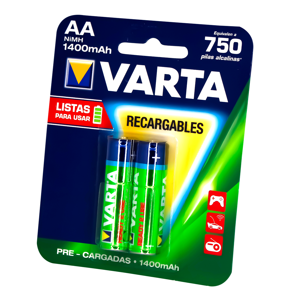 VLD715-2P-BATERIA VARTA AA RECARGABLE 1400 BL X 2