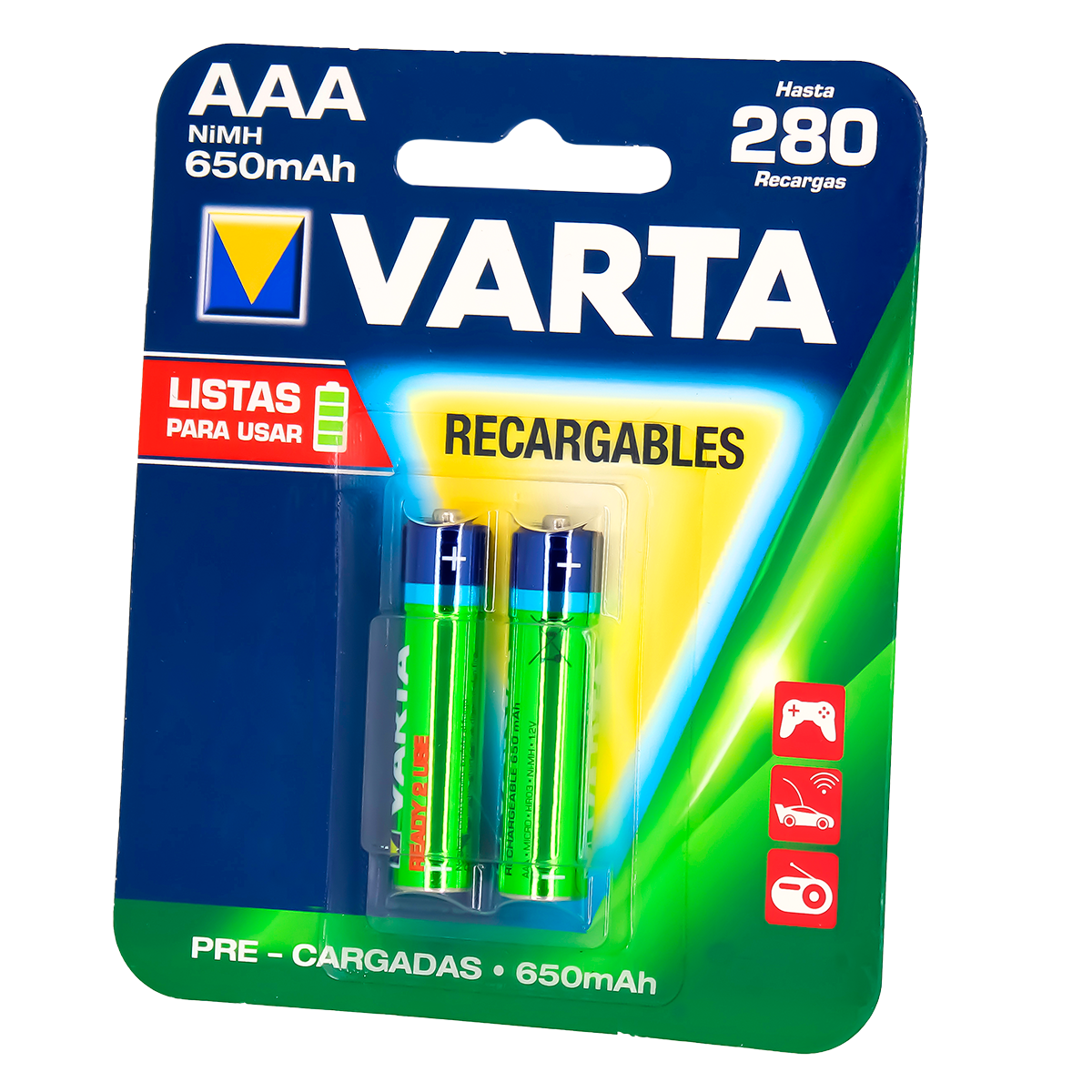 VLD724-2P-BATERIA VARTA AAA RECARGABLE 650 BL X 2