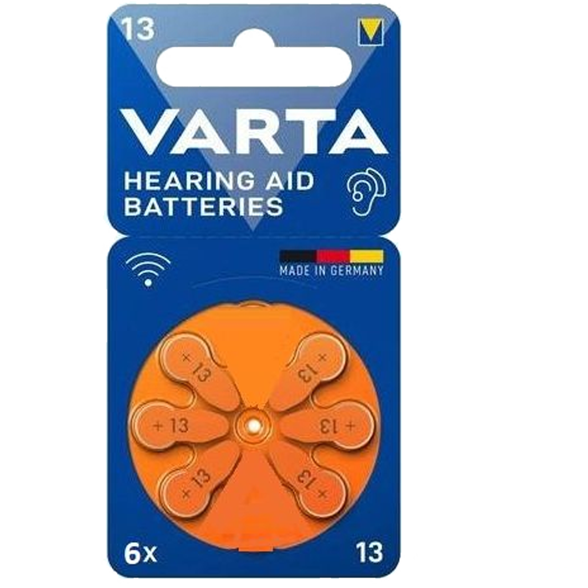 VPR48-C6-BATERIA VARTA AUDICION 1.45 V.  # 13  BLISTER X 6 UNIDADES