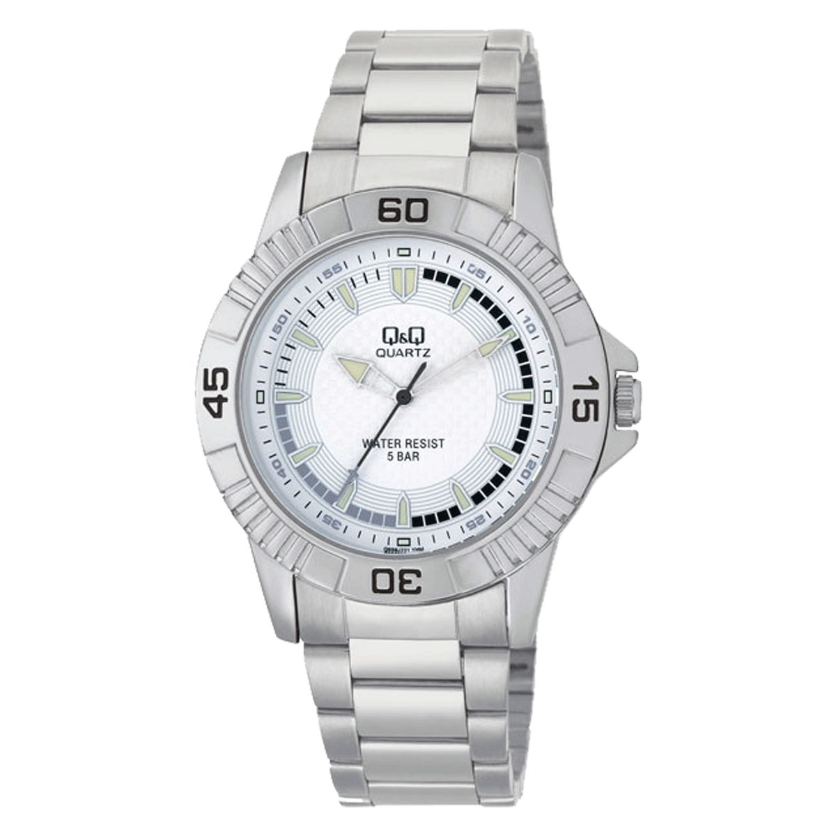Q656J-RELOJ Q&Q P/M ACERO HOMBRE 5 BAR-201Y