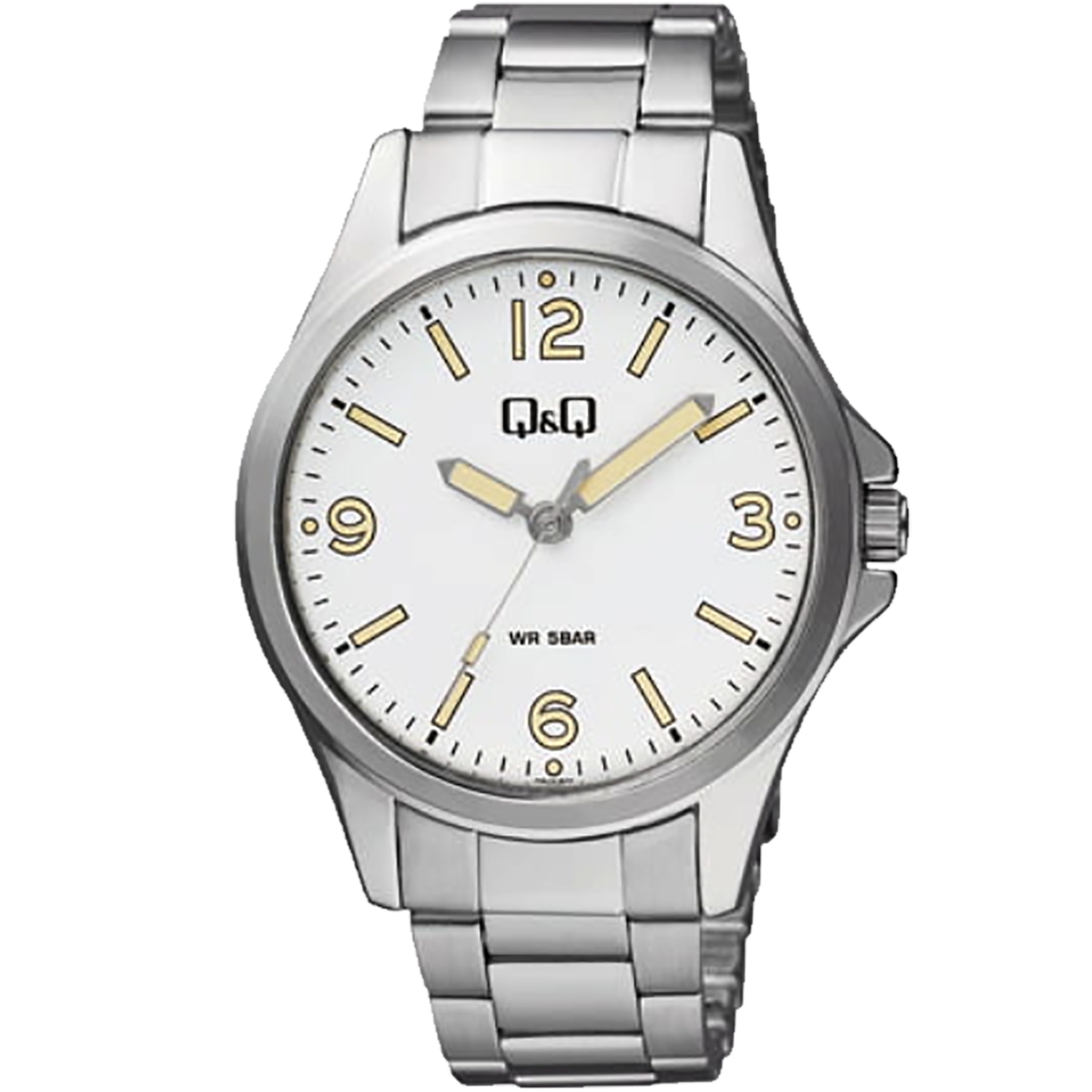 QB12J-RELOJ Q&Q P/M ACERO HOMBRE-204Y