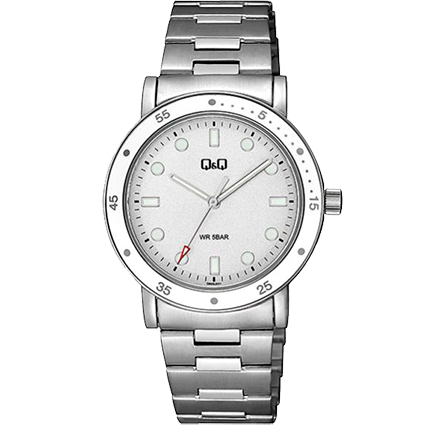 QB85J-RELOJ Q&Q P/M ACERO-201Y