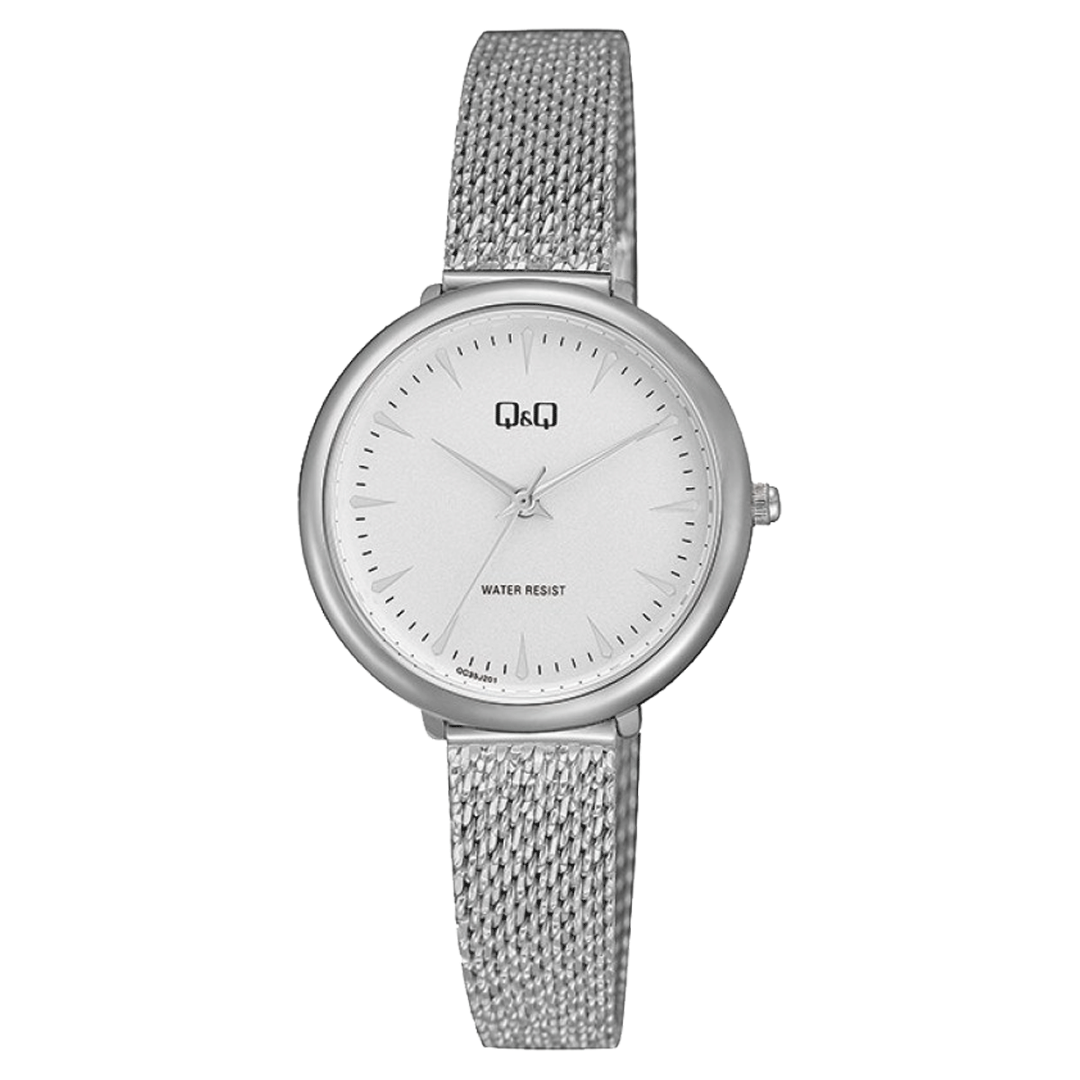 QC35J-RELOJ Q&Q METAL MALLA ACERO DAMA-201Y